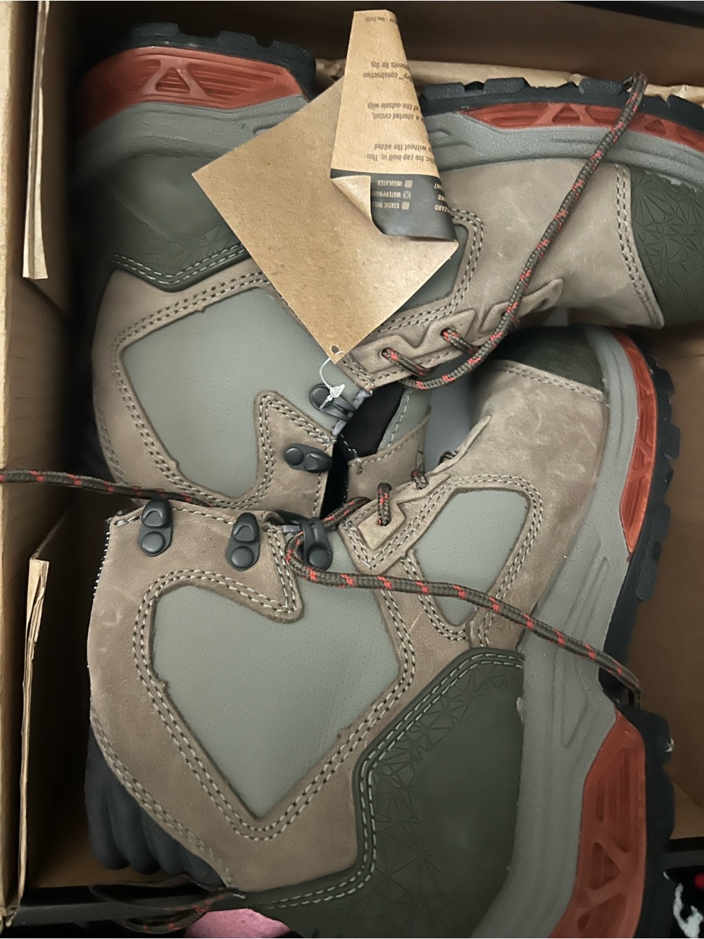 Irish Setter red wing shoes womebs Hiking Boots in Gray and Rust